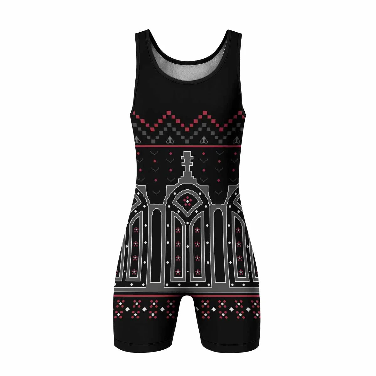 Hell's Gate Wrestling Singlet - front view mockup