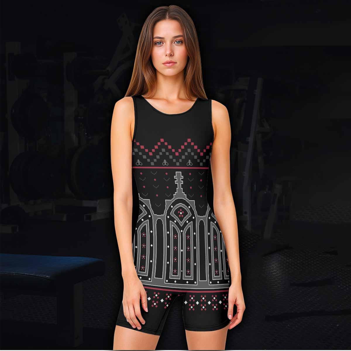 Hell's Gate Wrestling Singlet - women's lifestyle view