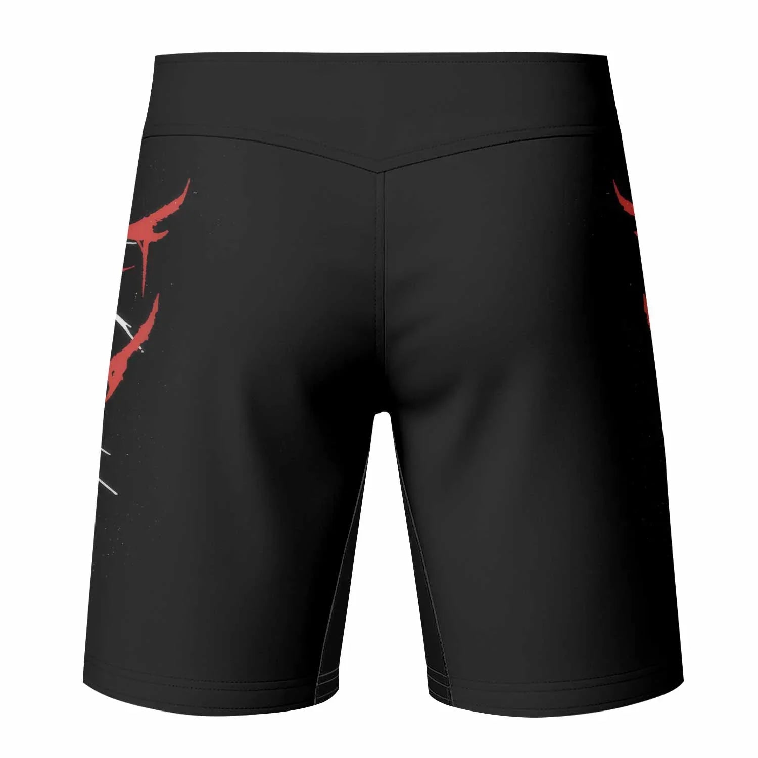 Infernal Spines Mixed Martial Arts Shorts - back view mockup