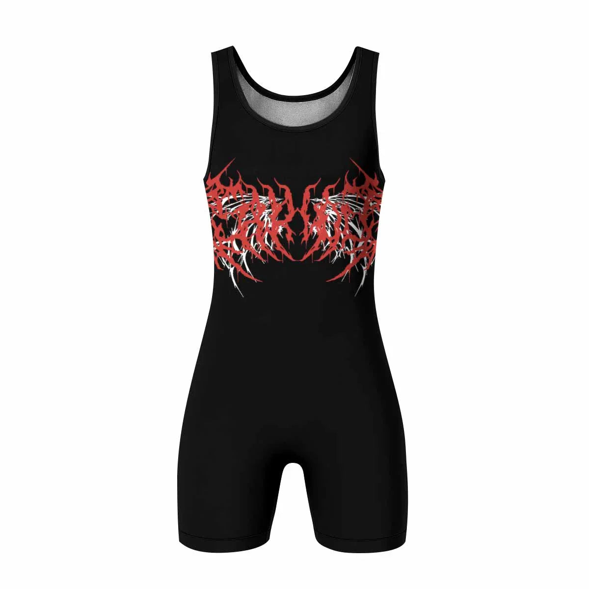 Infernal Spines Wrestling Singlet - front view mockup
