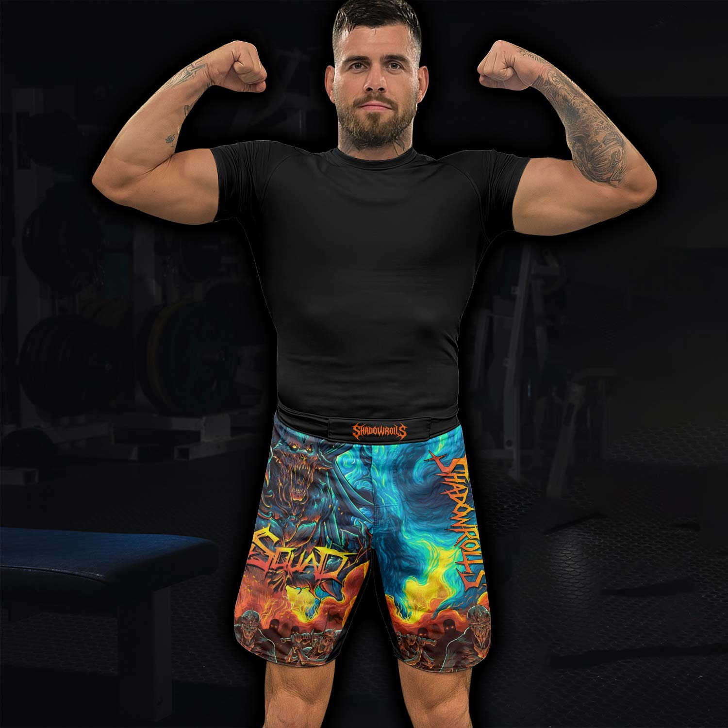 Infernal Squad Fight Shorts – lifestyle view