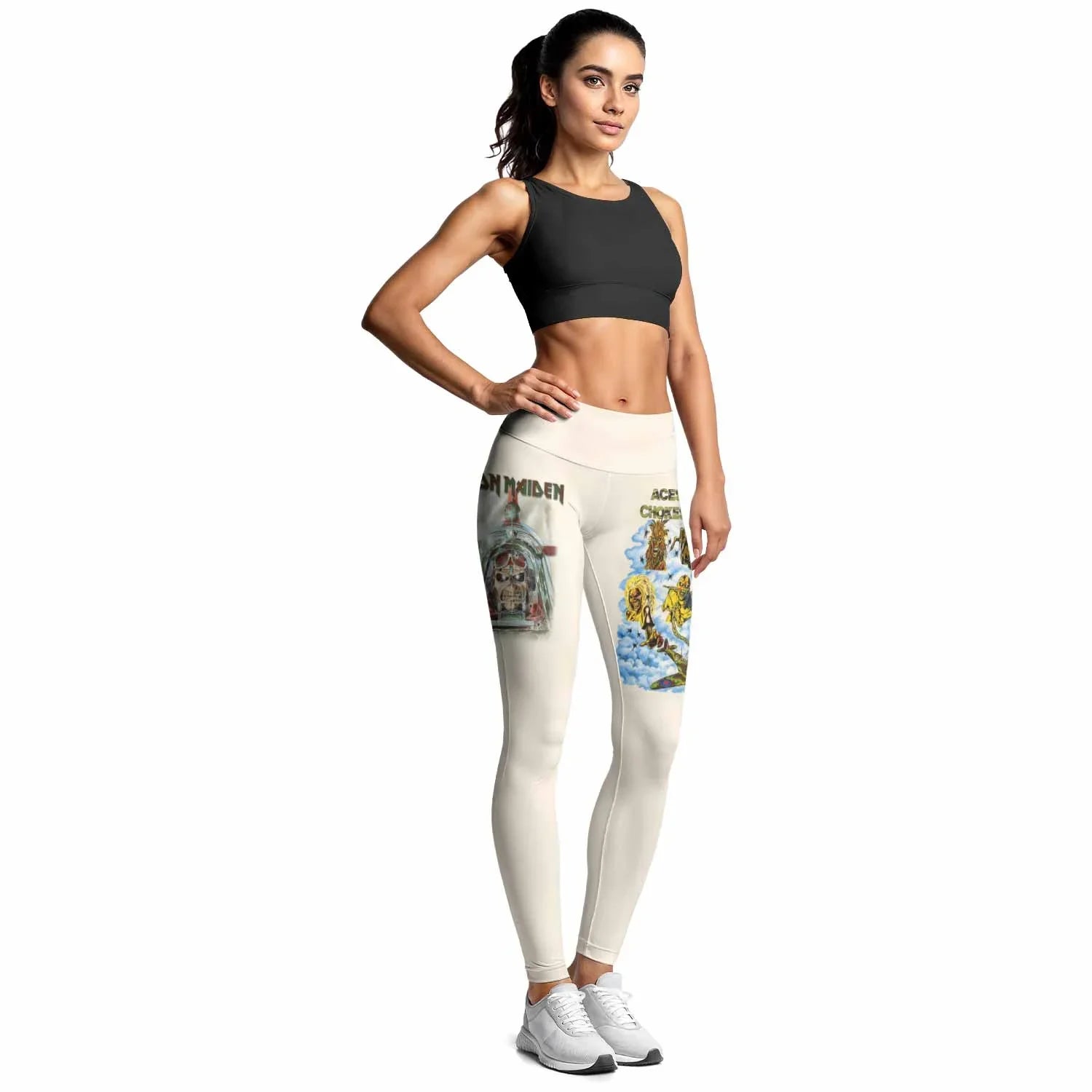 Iron Maiden Aces High Chokes Tight Women's Leggings - lifestyle view
