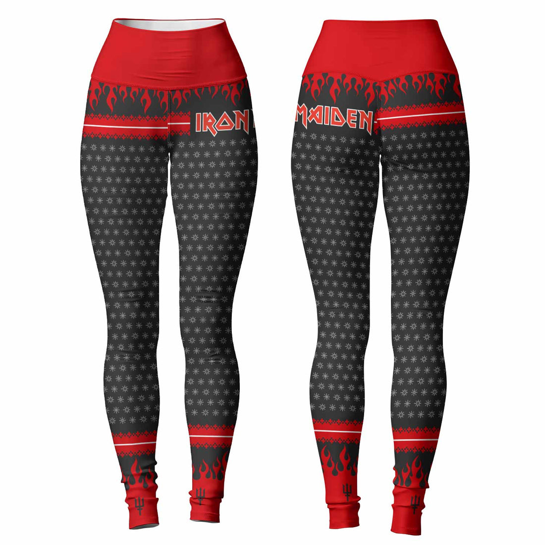 Iron Maiden Devil Women's Leggings - front and back view