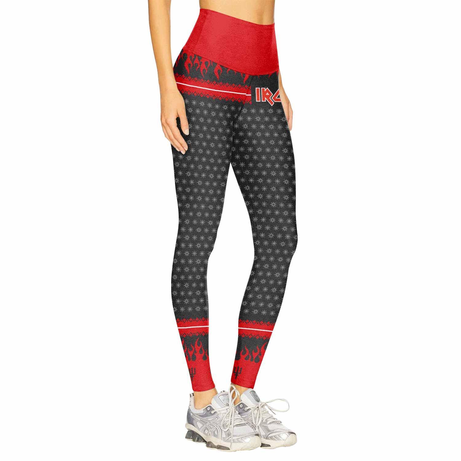 Iron Maiden Devil Women's Leggings - right side mockup