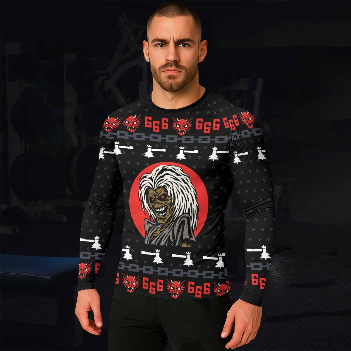 Iron Maiden Men's Rash Guard Long Sleeve - lifestyle view