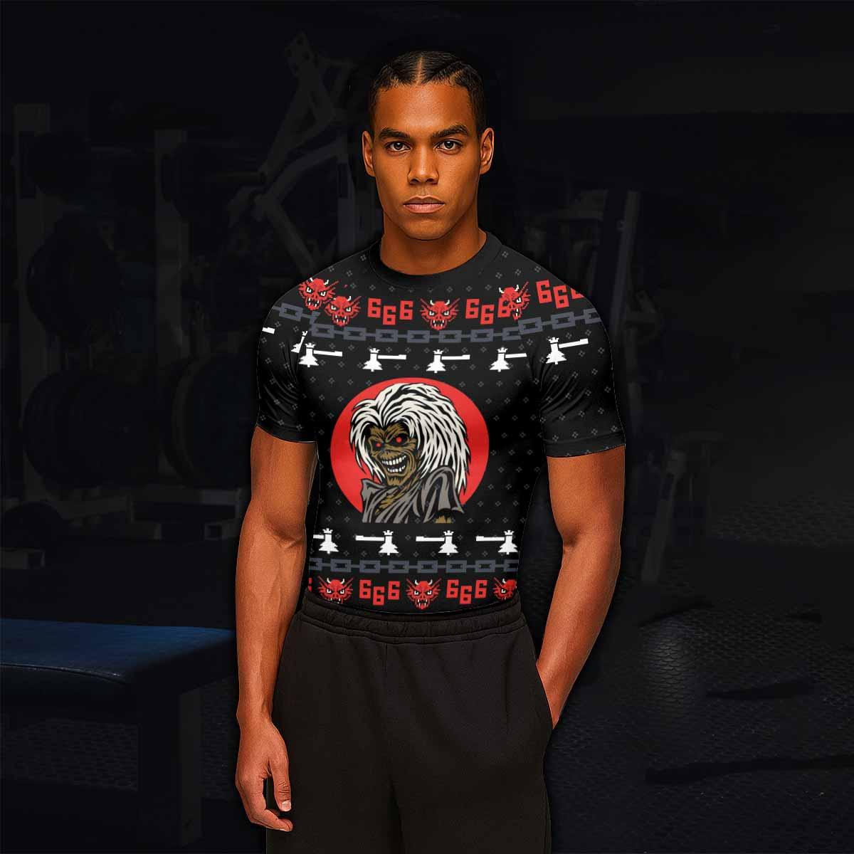 Iron Maiden Men's Rash Guard Short Sleeve - lifestyle view