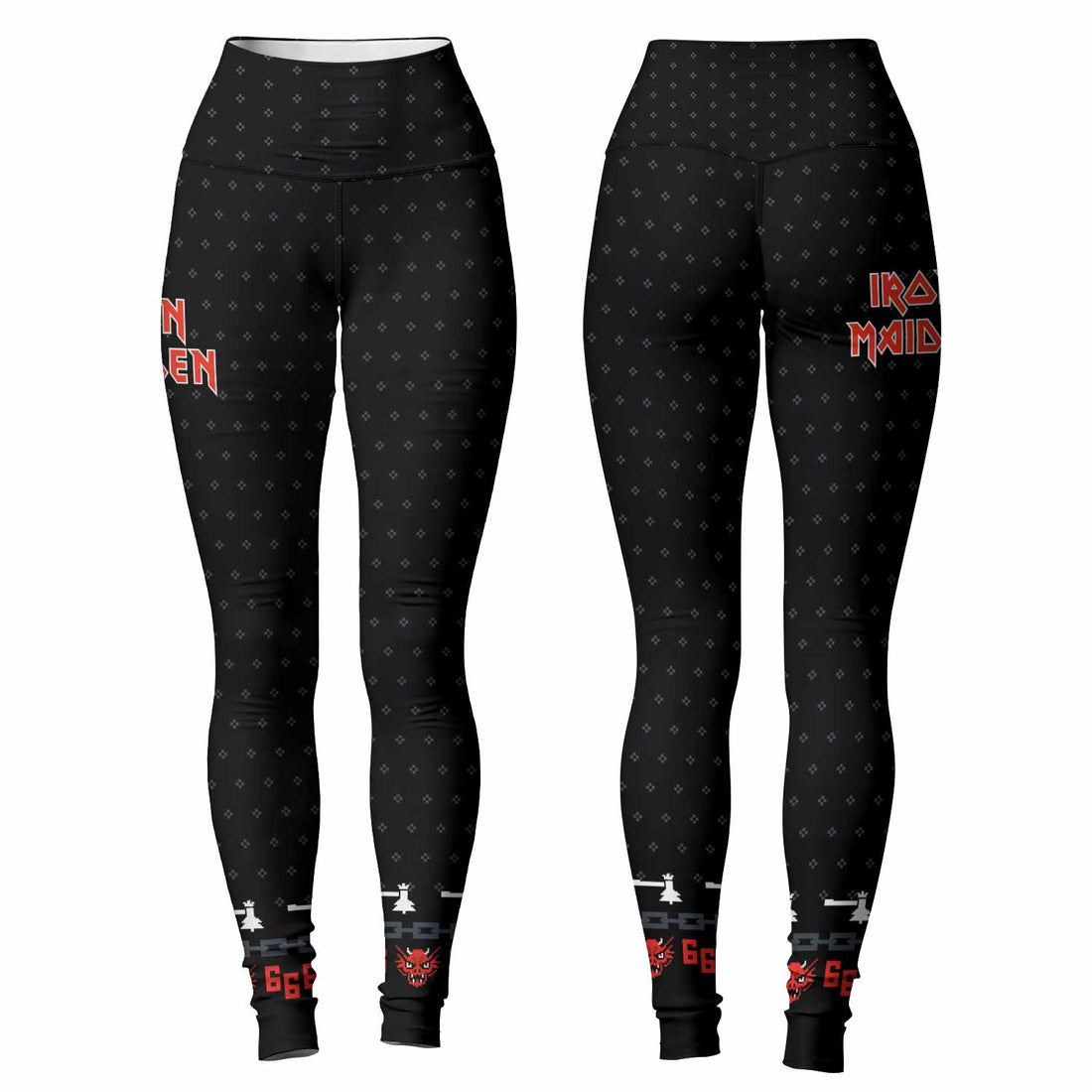 Iron Maiden Women's Leggings - front and back view
