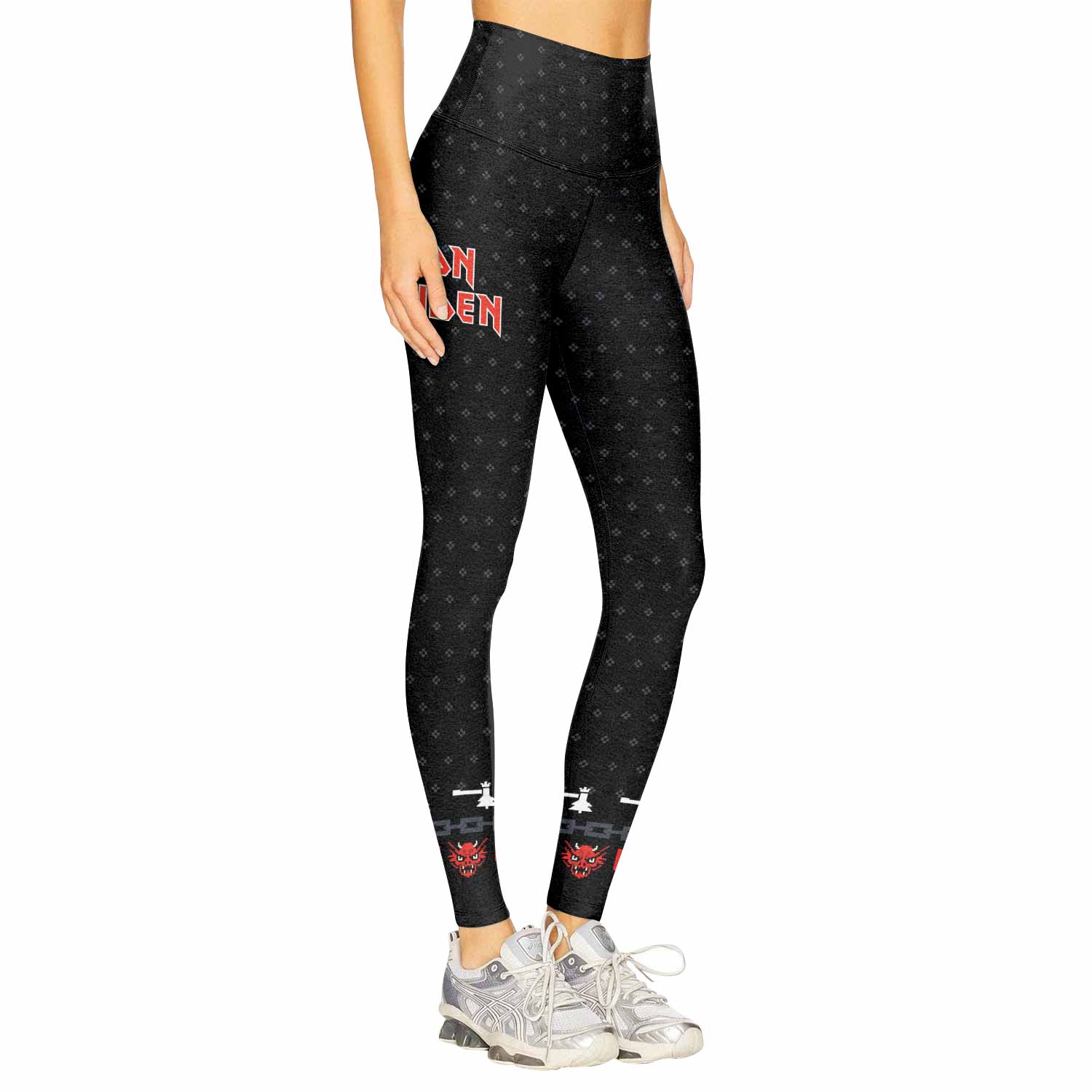 Iron Maiden Women's Leggings - right side mockup
