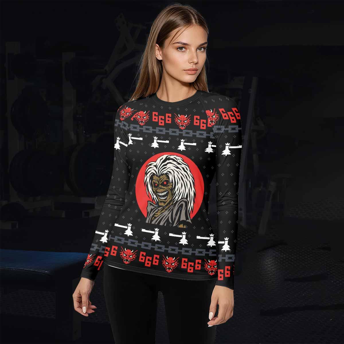 Iron Maiden Women's Rash Guard Long Sleeve - lifestyle view