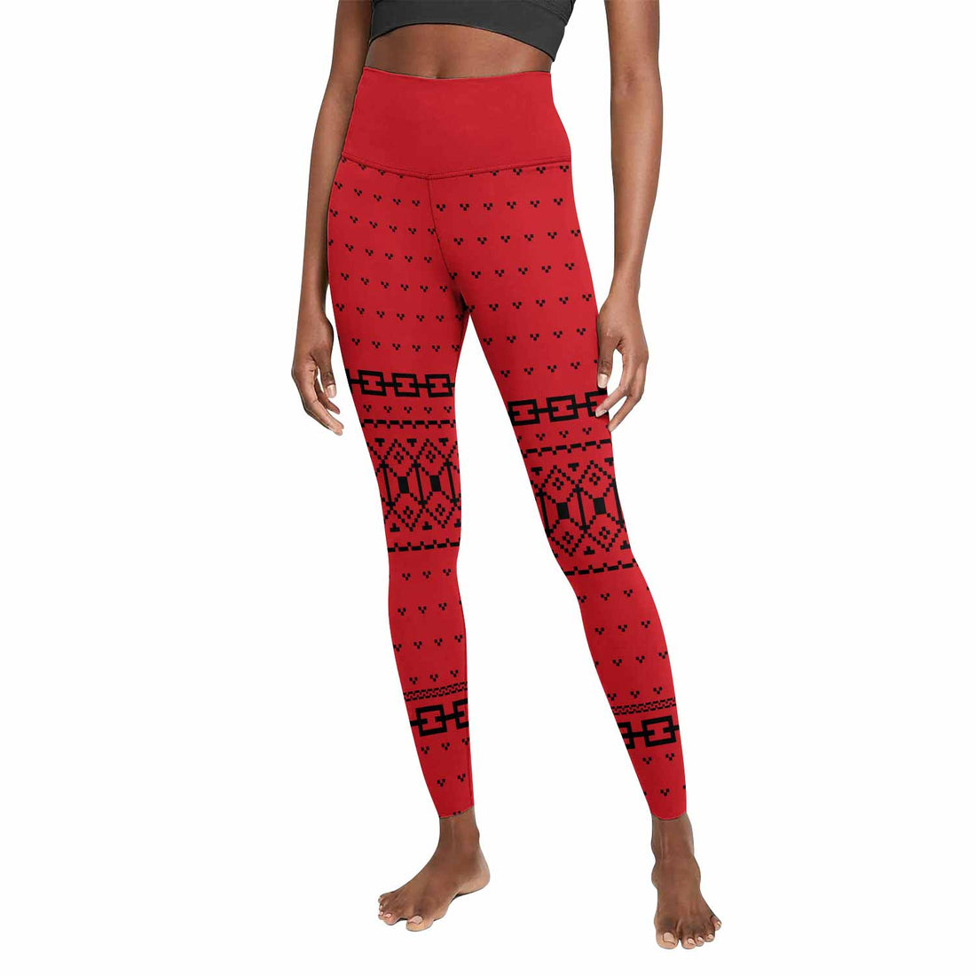 Krampus Christmas Women's Leggings - front and back view