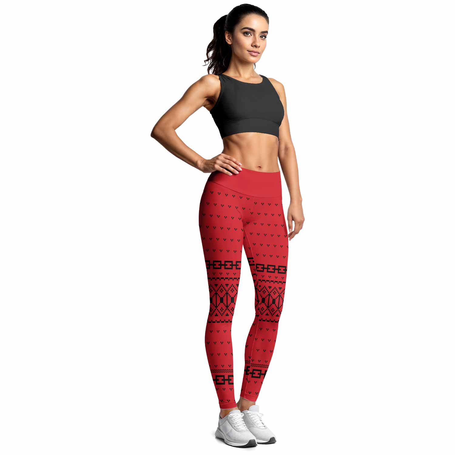 Krampus Christmas Women's Leggings - lifestyle view