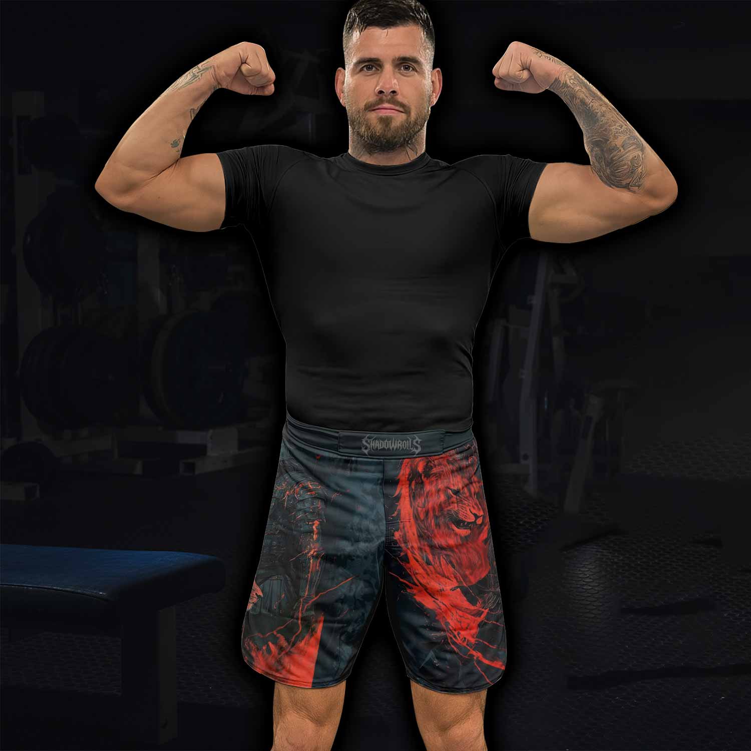 Legion of Blood Fight Shorts - lifestyle view