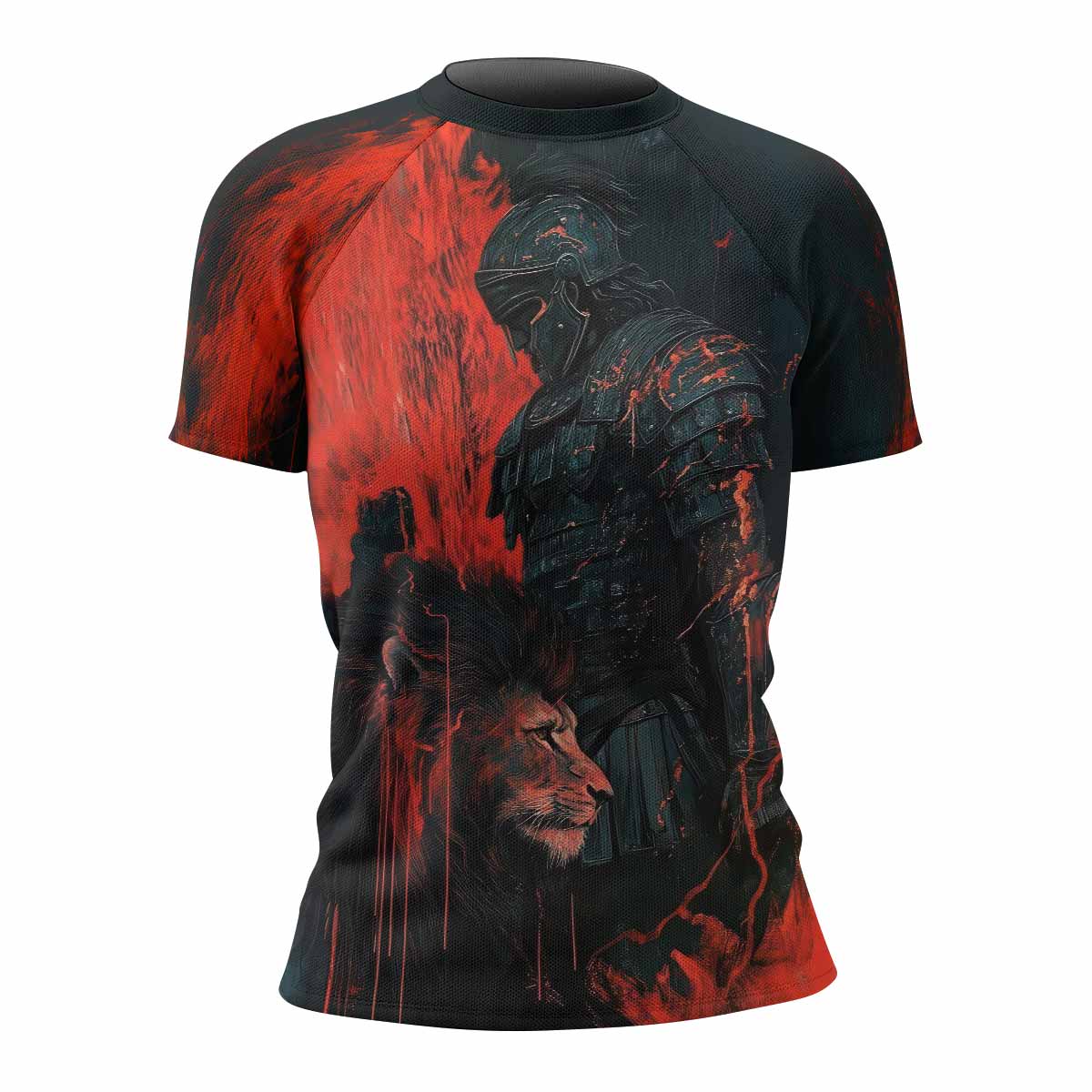 Legion of Blood Women's Rash Guard Short Sleeve - front view mockup 