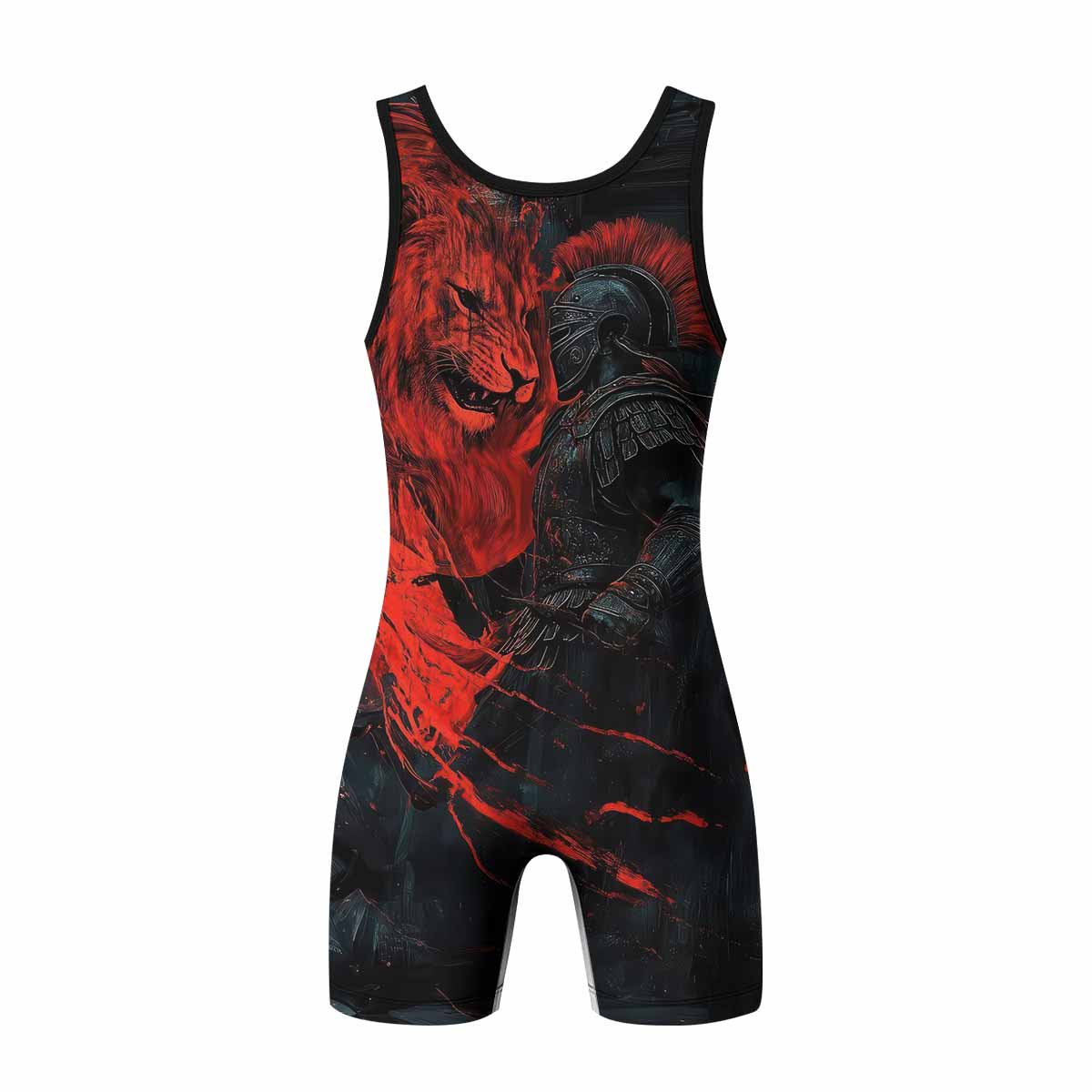 Legion of Blood Wrestling Singlet - back view mockup 