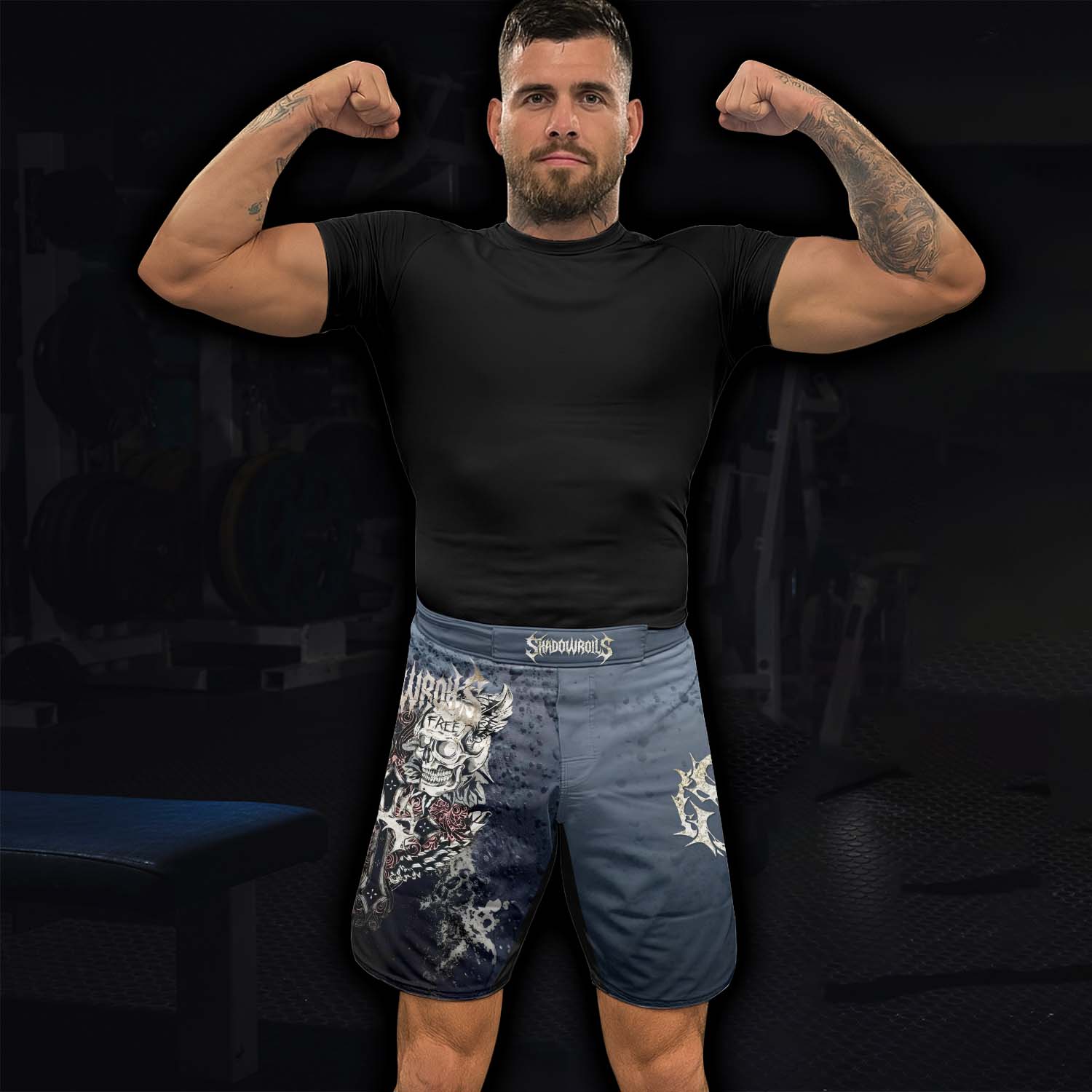 Live Free Warrior Fight Shorts