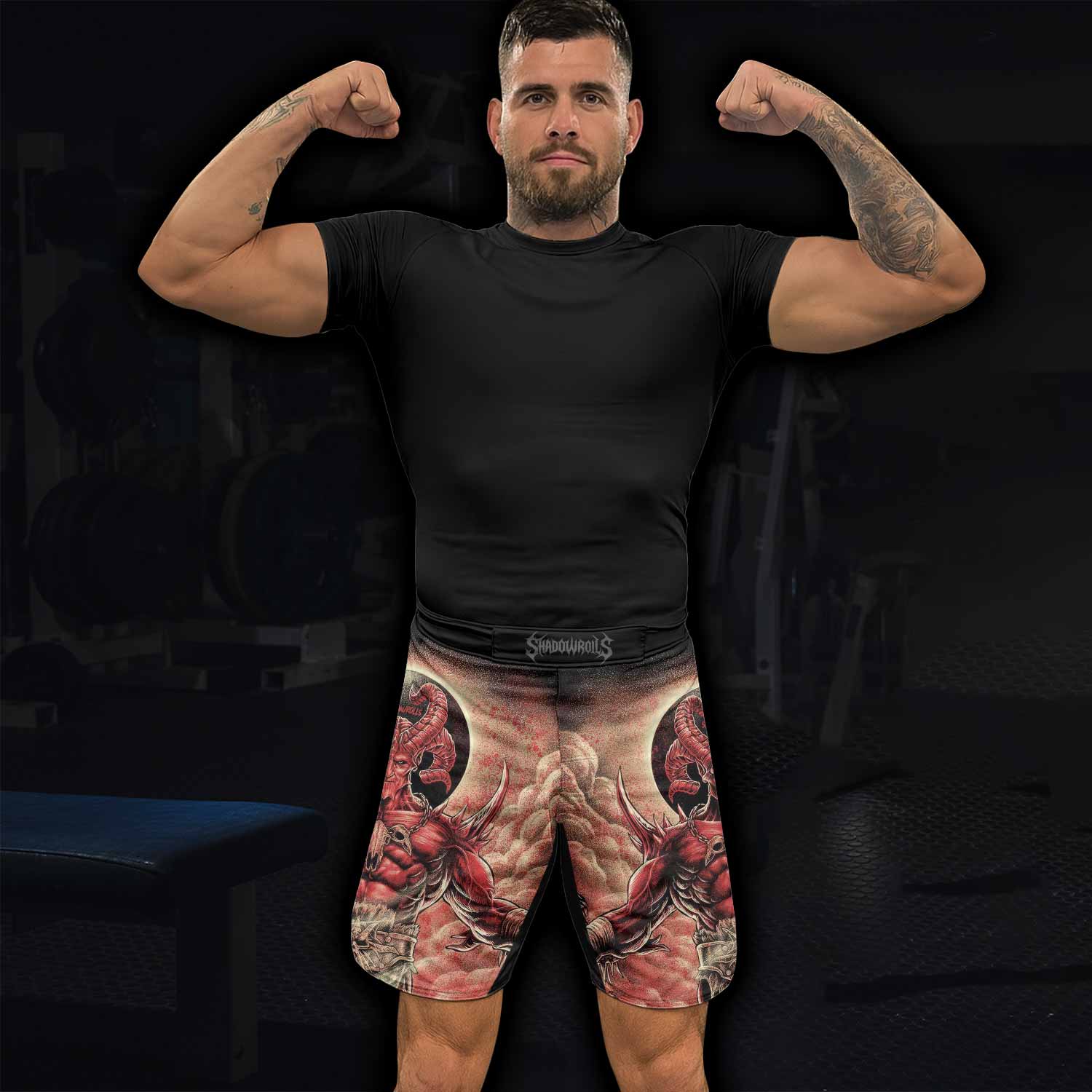Lord of Hell Fight Shorts - lifestyle view