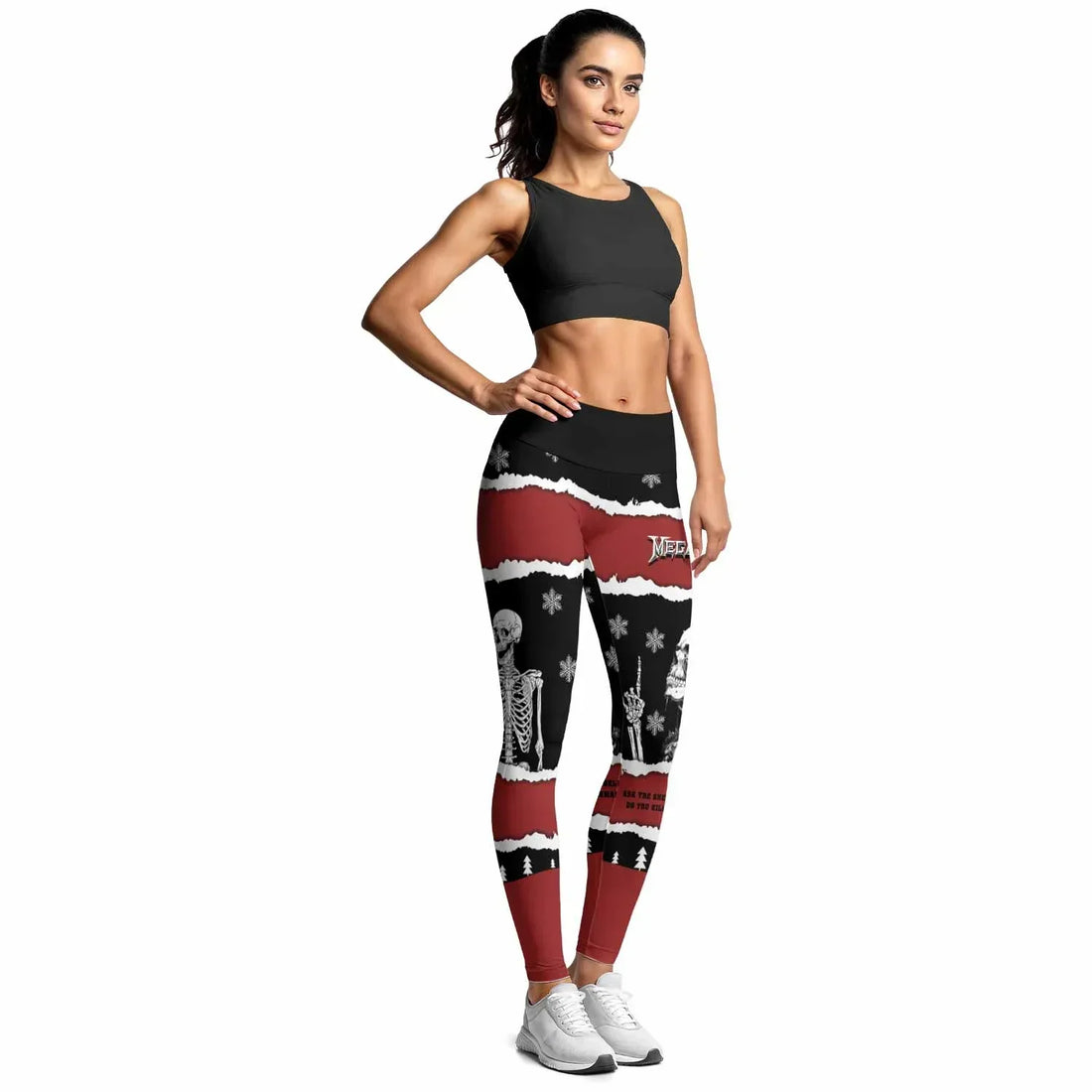 Megadeth Christmas Women's Leggings - lifestyle view