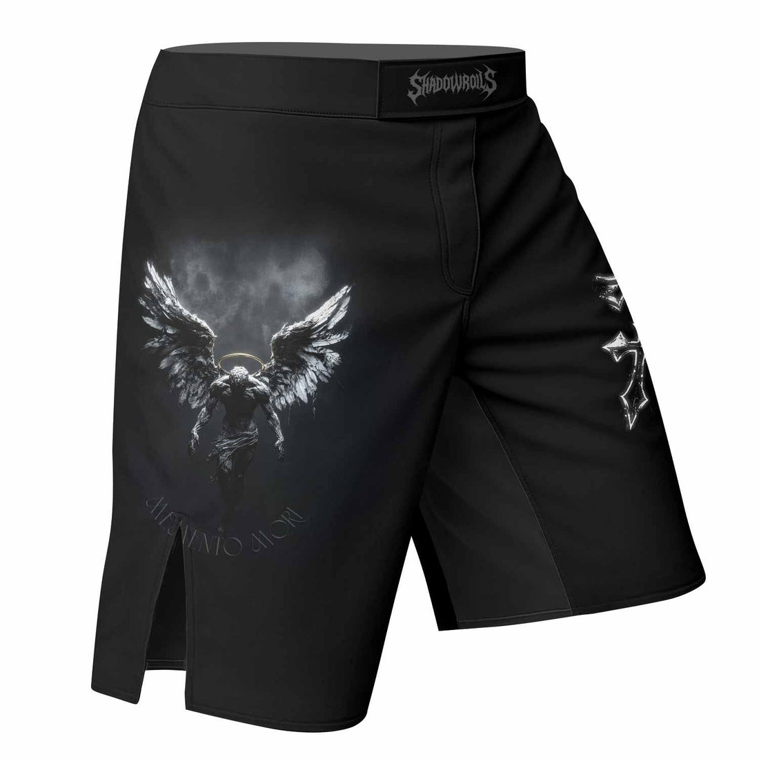 Memento Mori Mixed Martial Arts Shorts - right side mockup