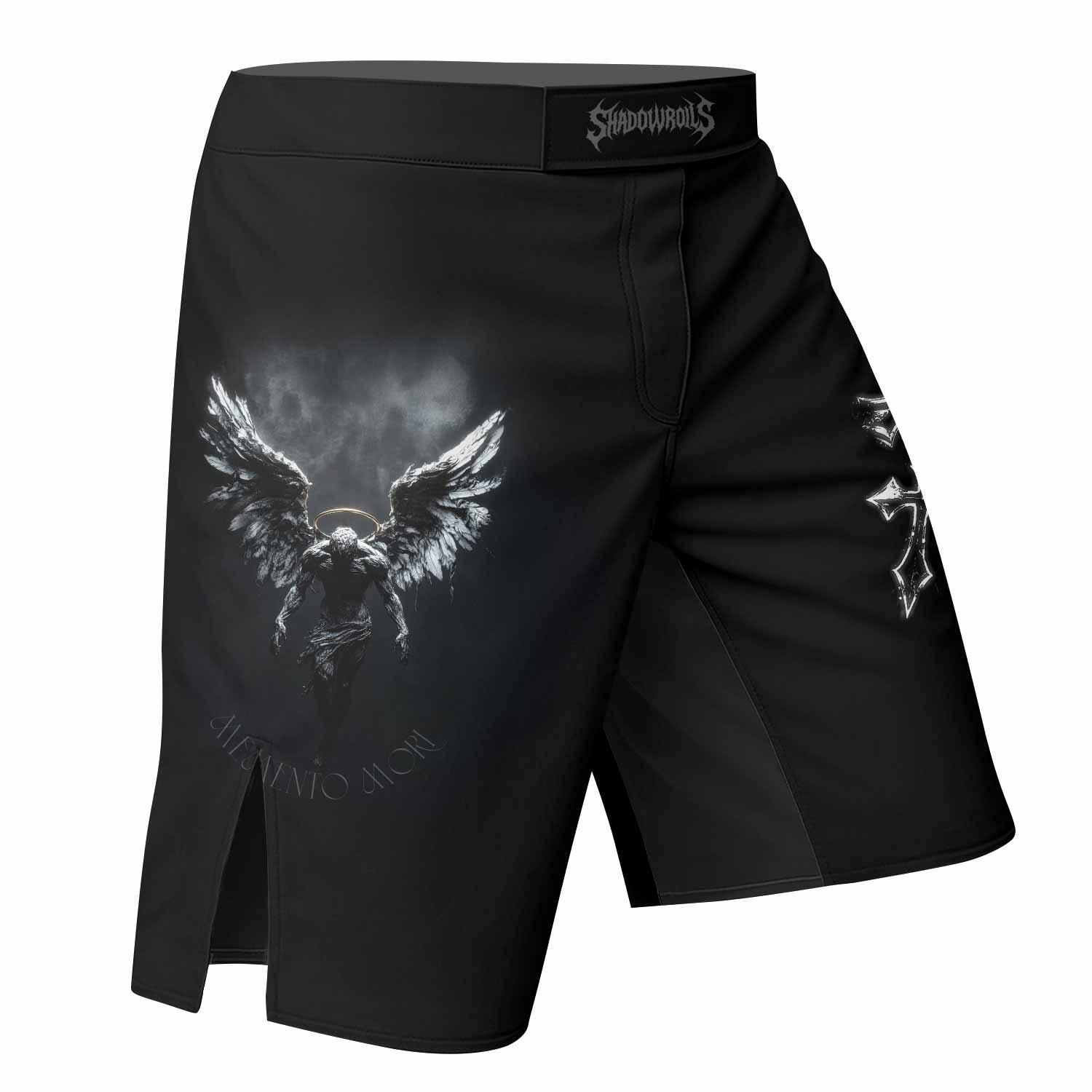 Memento Mori Mixed Martial Arts Shorts - right side mockup
