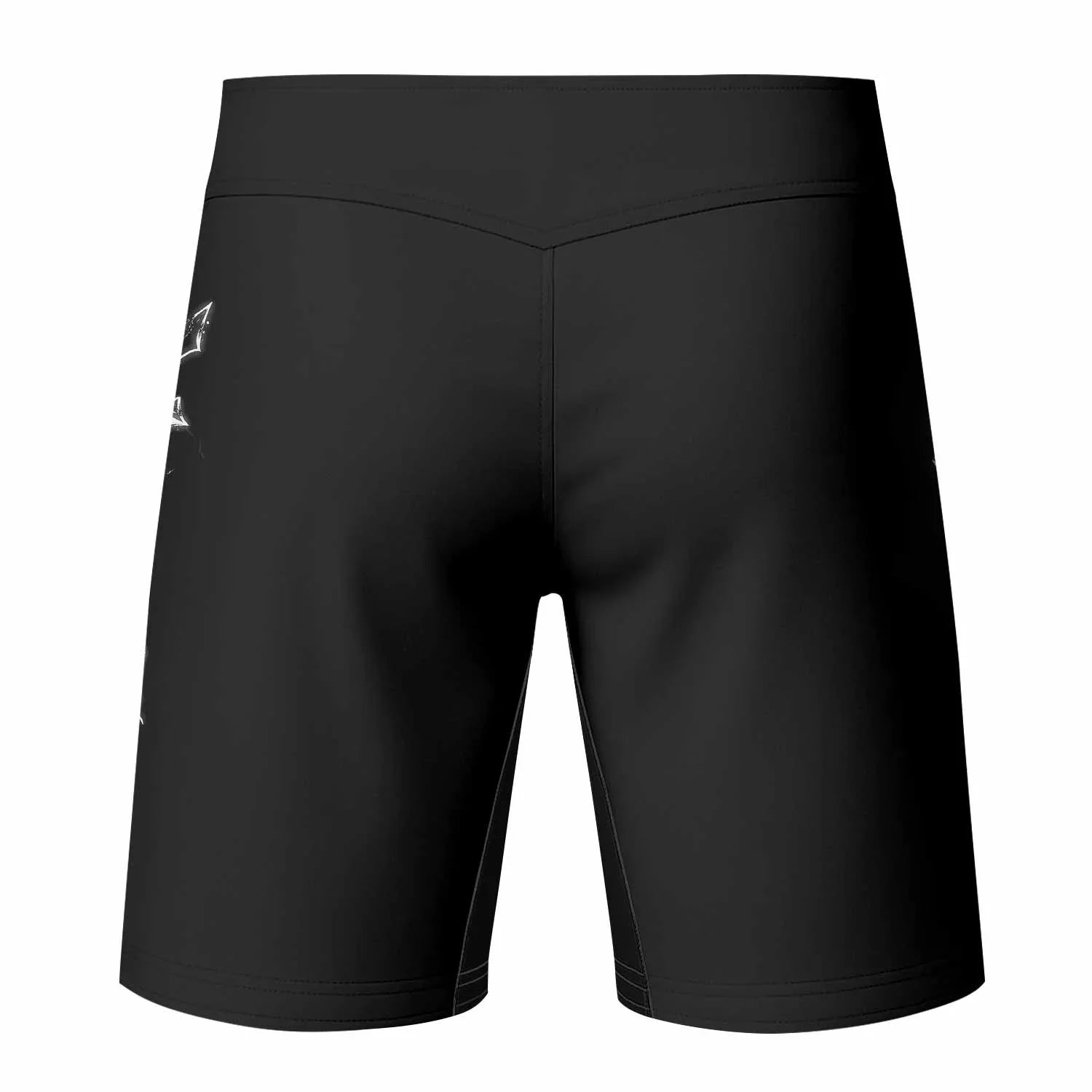 Memento Mori Mixed Martial Arts Shorts - back view mockup
