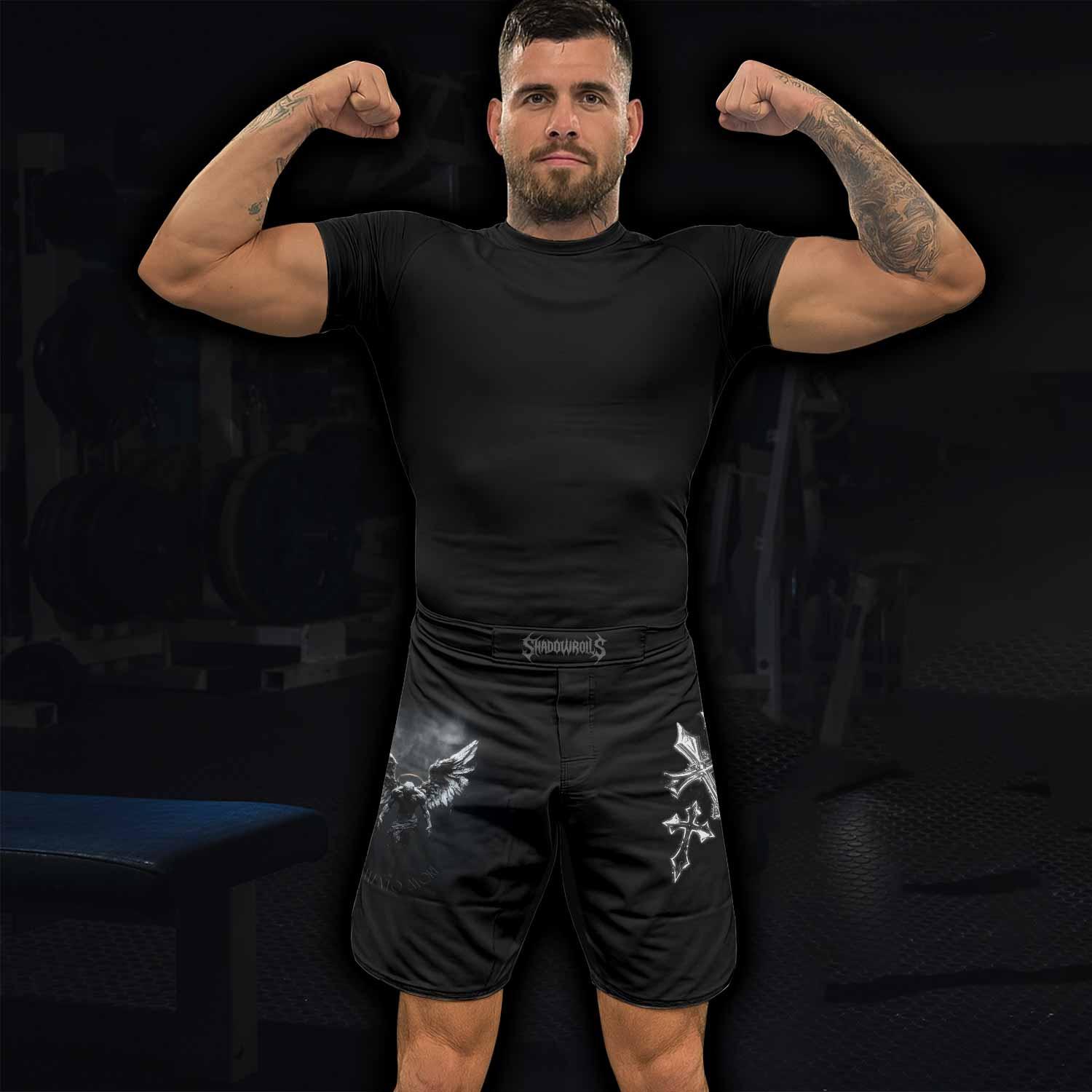 Memento Mori Mixed Martial Arts Shorts - lifestyle view