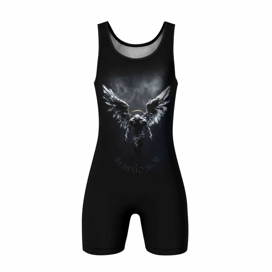 Memento Mori Wrestling Singlet - front and back view