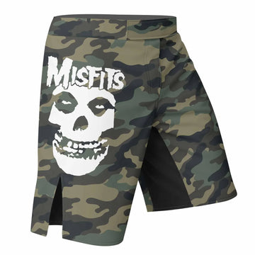 Misfits Camouflage Fight Shorts - right side mockup