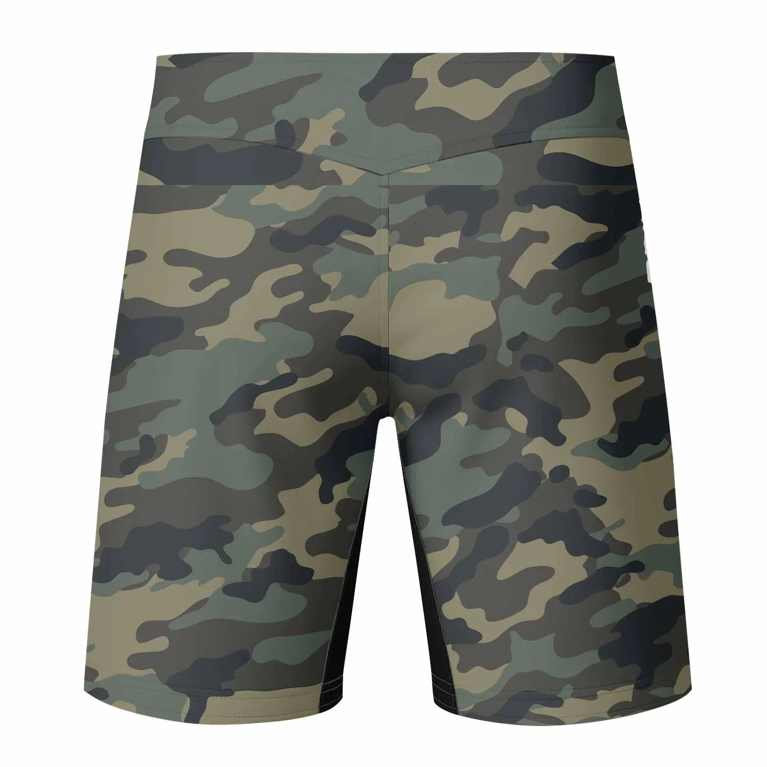 Misfits Camouflage Fight Shorts - back view mockup