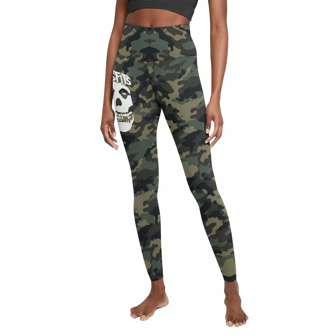 Misfits Camouflage Women's Leggings - front and back view