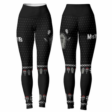 Misfits Christmas Women's Leggings - front and back view