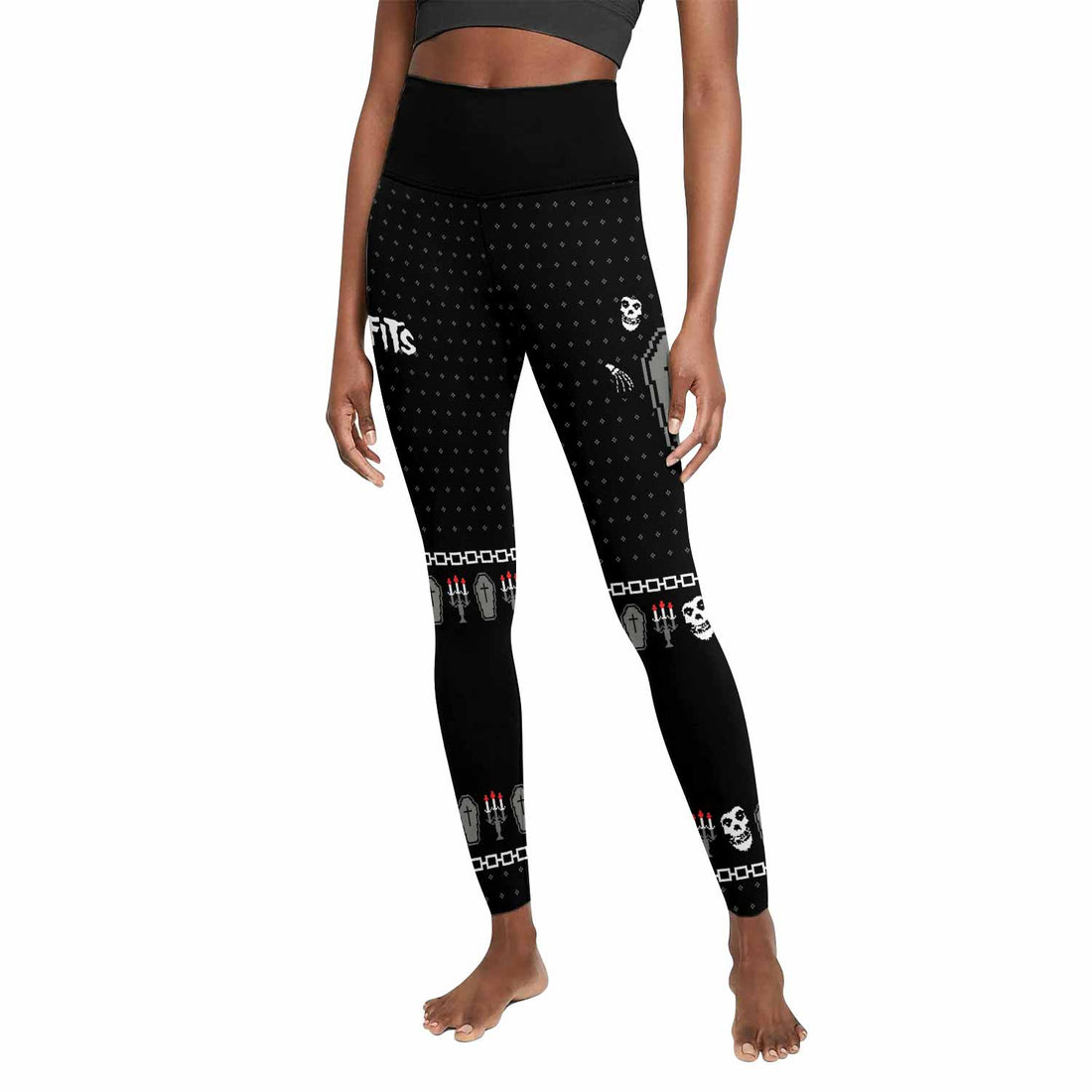 Misfits Christmas Women's Leggings - front and back view