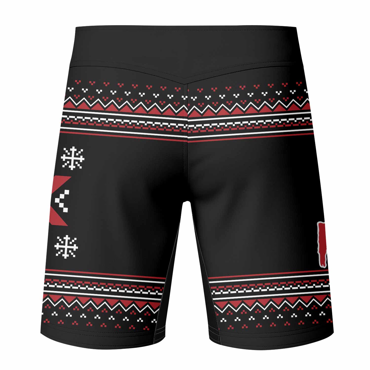 Misfits Skull Punk Rock Band Mixed Martial Arts Shorts - back view mockup