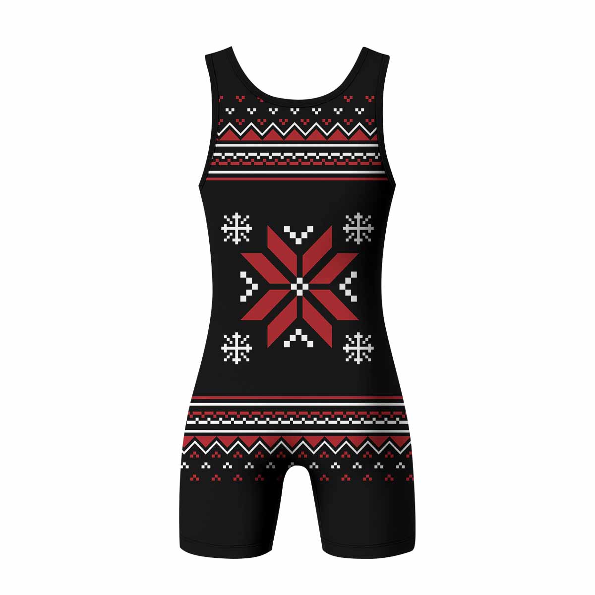 Misfits Skull Punk Rock Band Wrestling Singlet - back view mockup