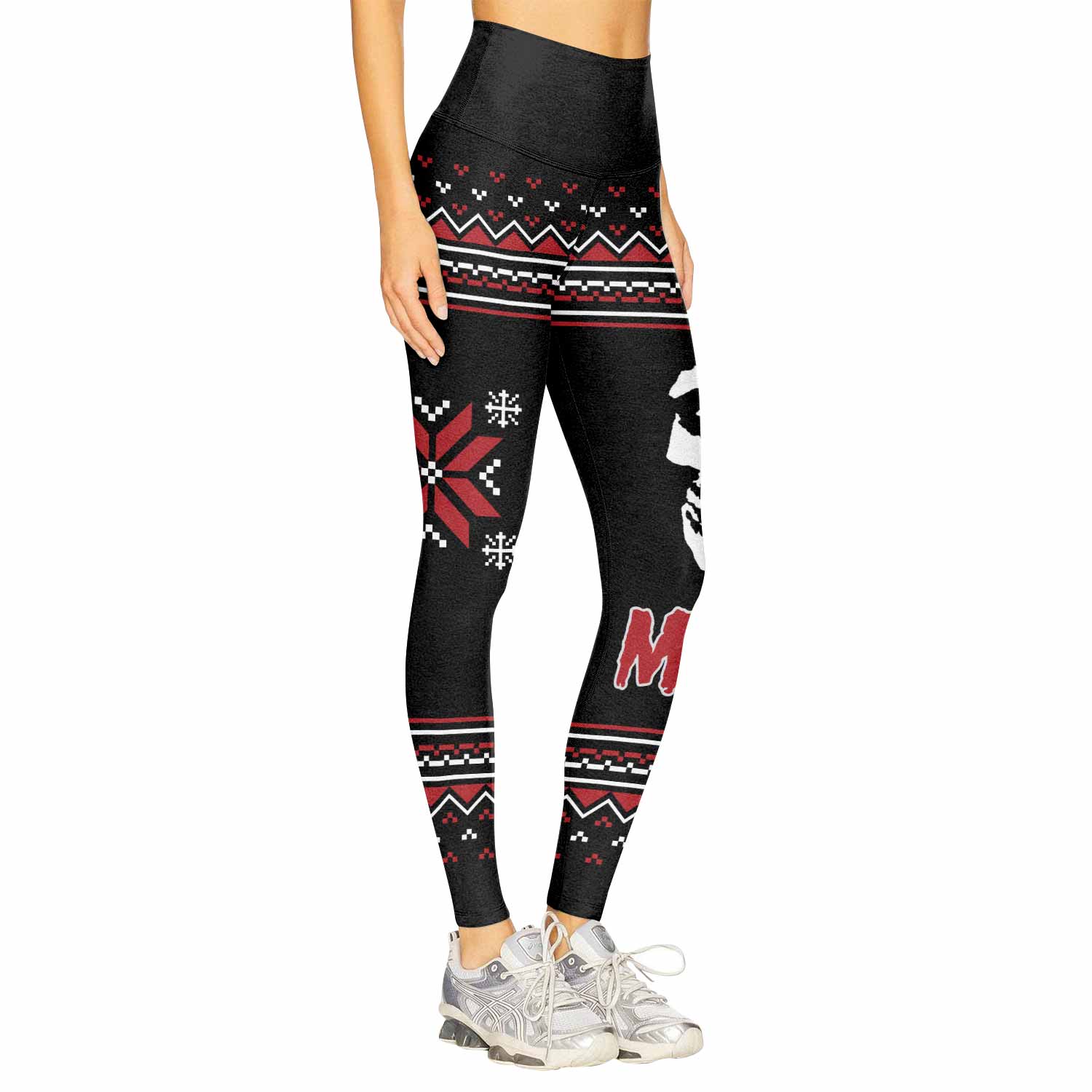 Misfits Skull Punk Rock Band Women's Leggings - right side mockup