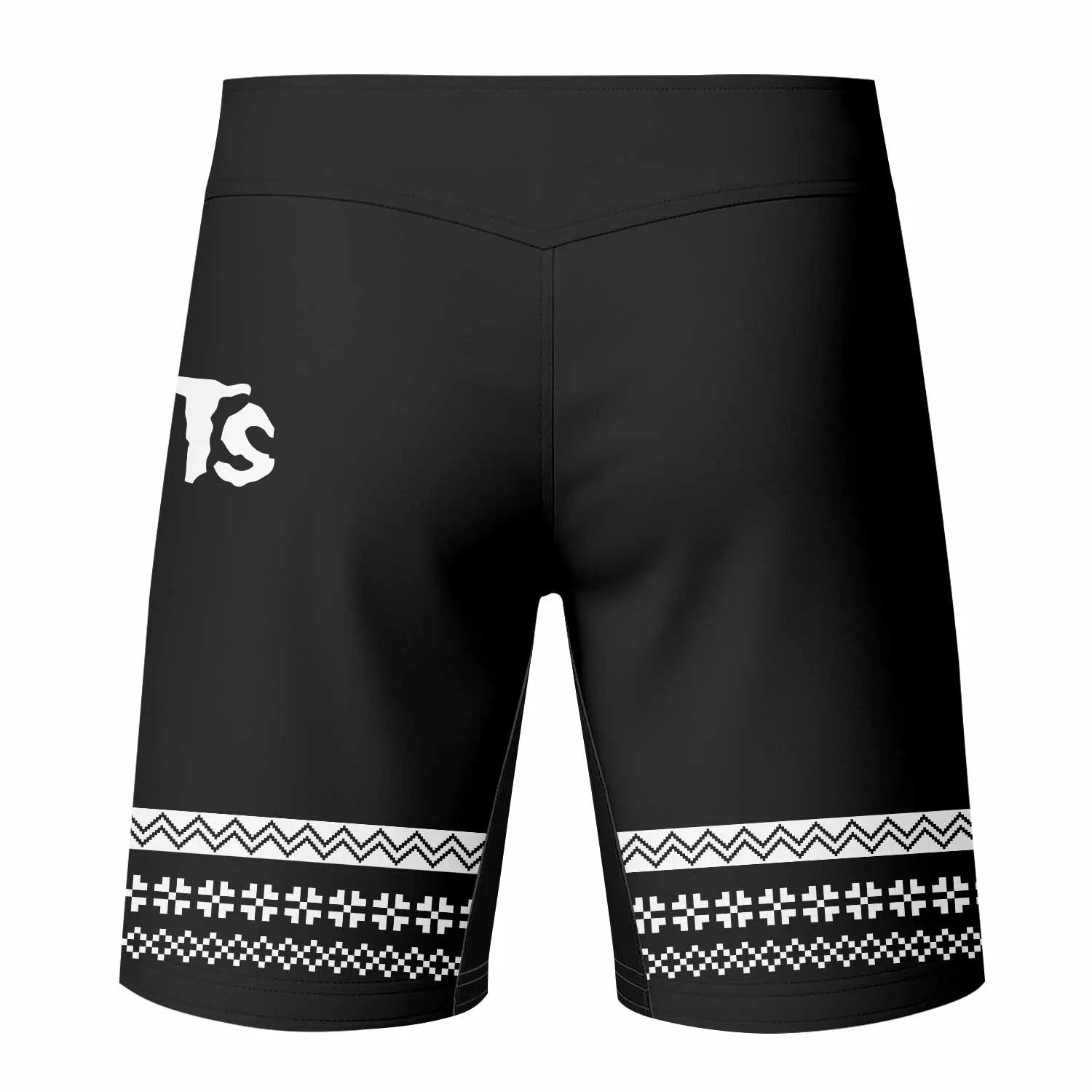 Misfits Ugly Mixed Martial Arts Shorts - back view mockup
