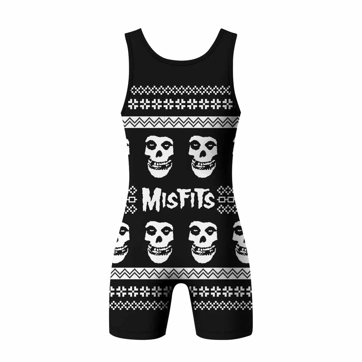 Misfits Ugly Wrestling Singlet - back view mockup