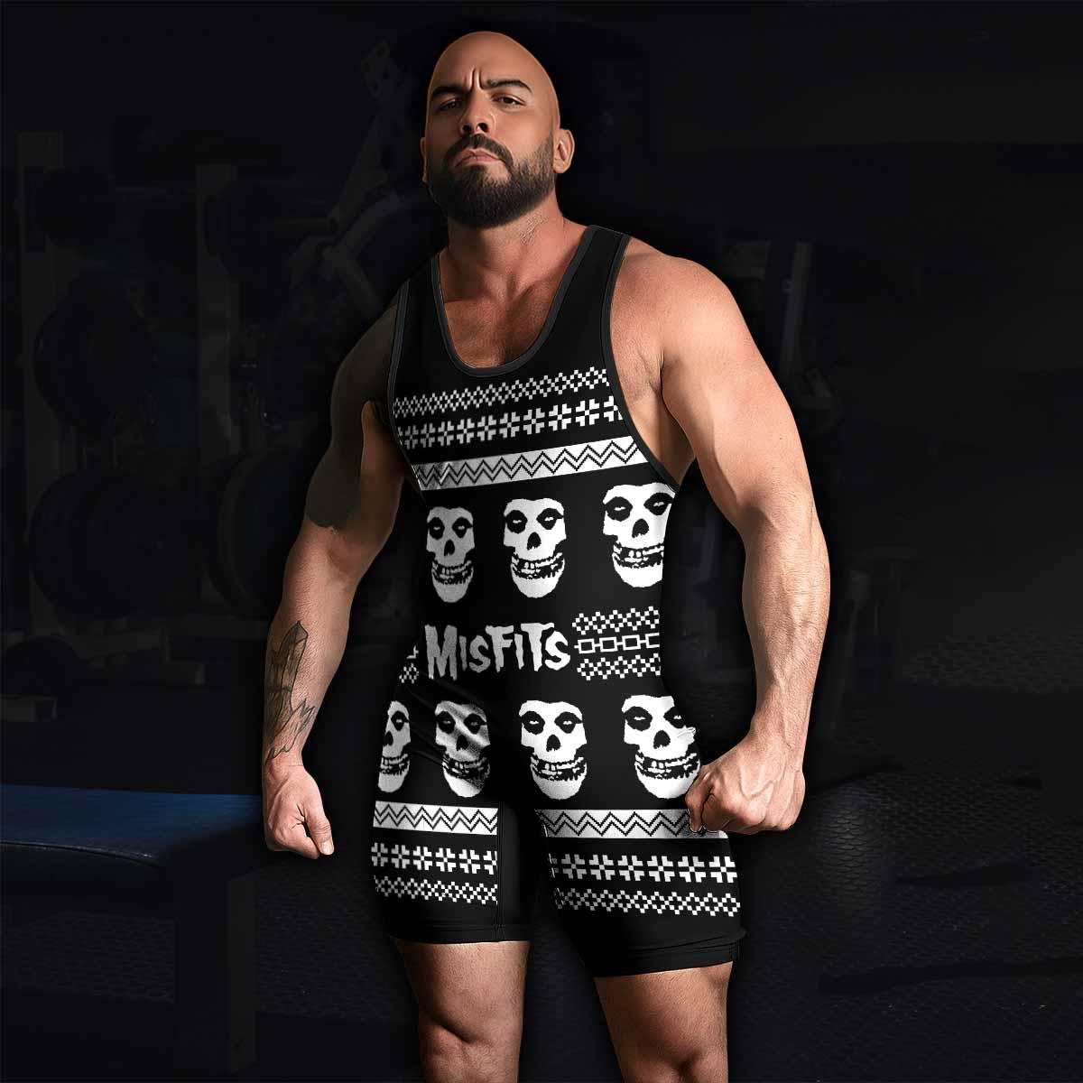 Misfits Ugly Wrestling Singlet - men's lifestyle view