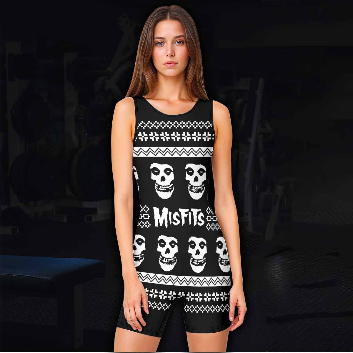 Misfits Ugly Wrestling Singlet - women's lifestyle view