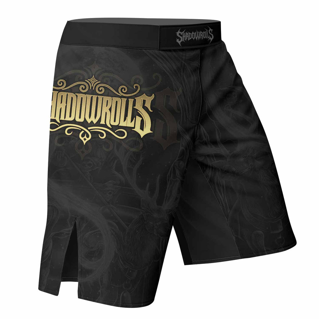 Moon Ritual Fight Shorts - right side mockup