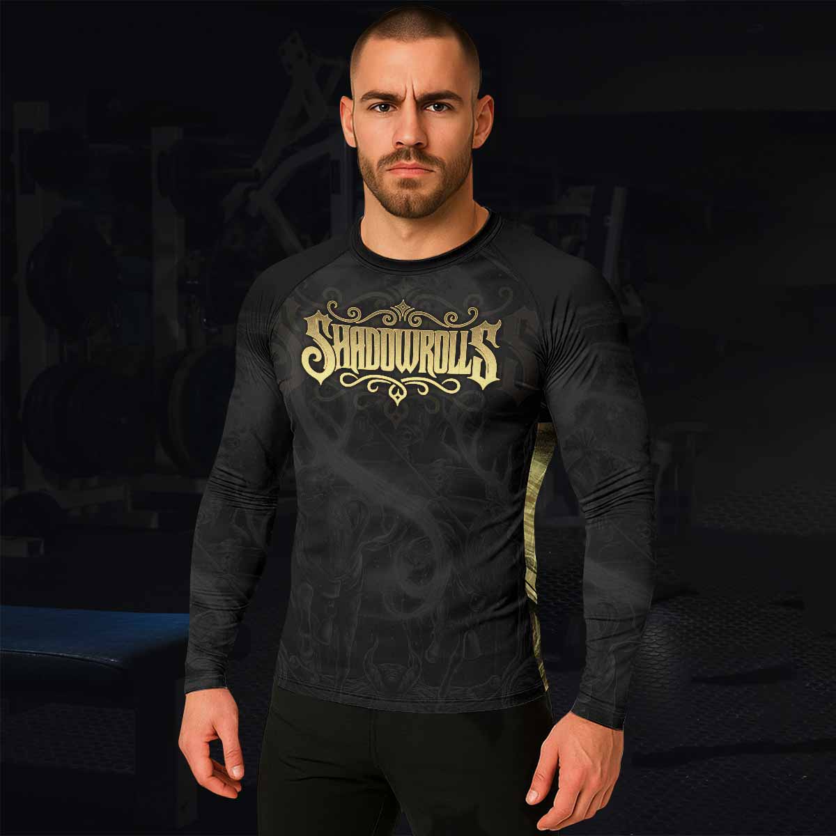 Moon Ritual Men's Rash Guard Long Sleeve - lifestyle view