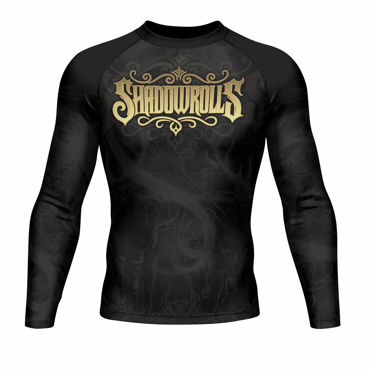 Moon Ritual Men's Rash Guard Long Sleeve - front view mockup 