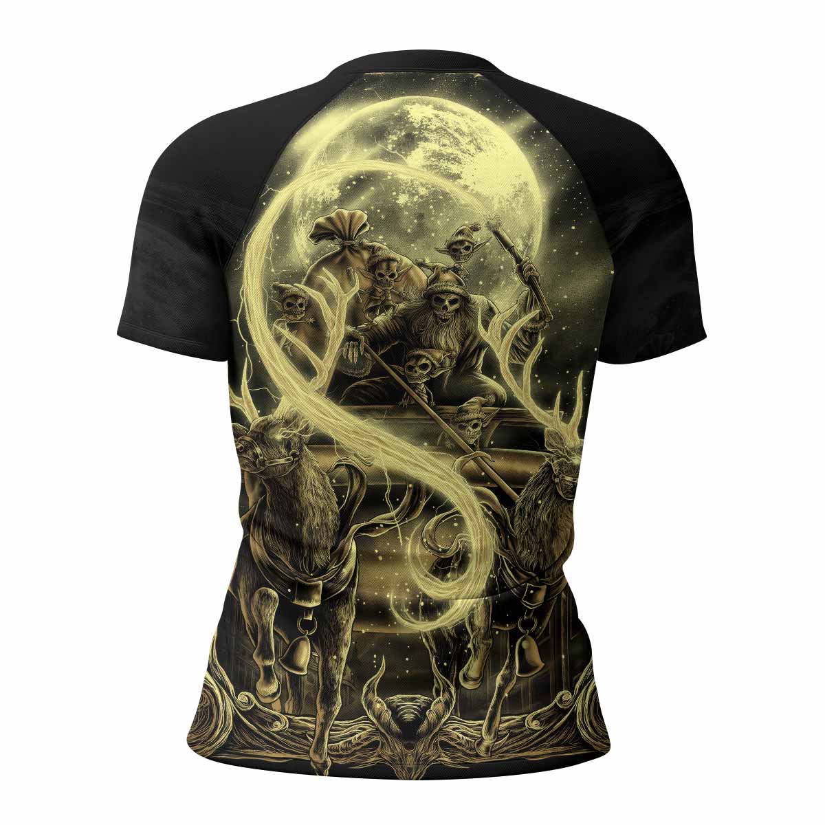 Moon Ritual Women's Rash Guard Short Sleeve - back view mockup 