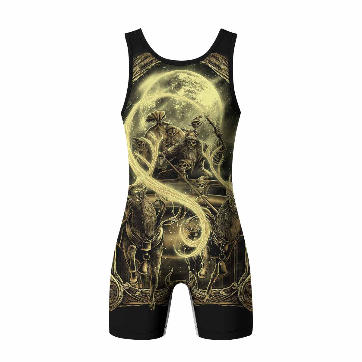 Moon Ritual Wrestling Singlet - back view mockup 