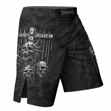 Necromancy Ritual Fight Shorts - right side mockup