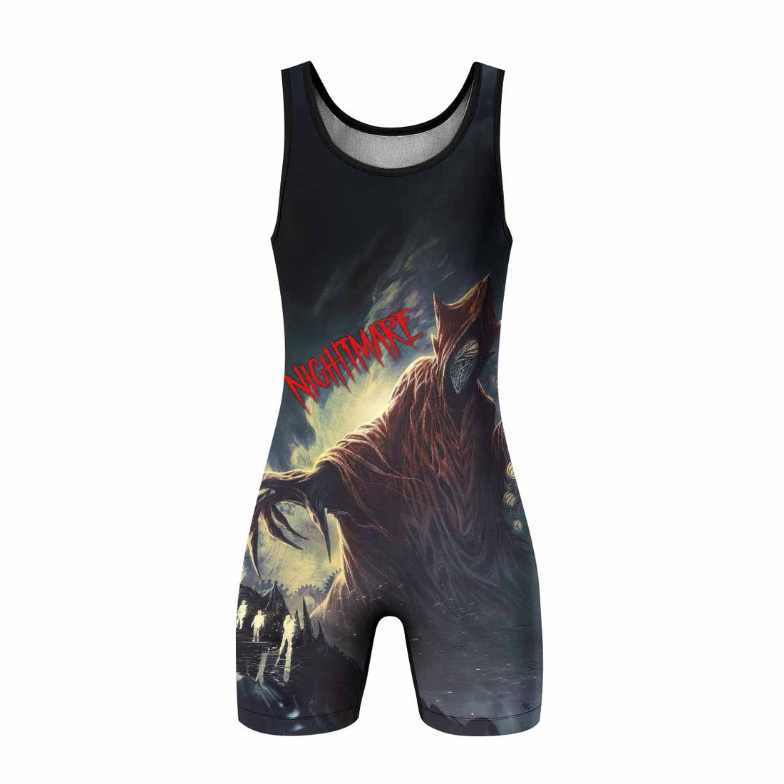 Nightmare Walker Wrestling Singlet - front and back view