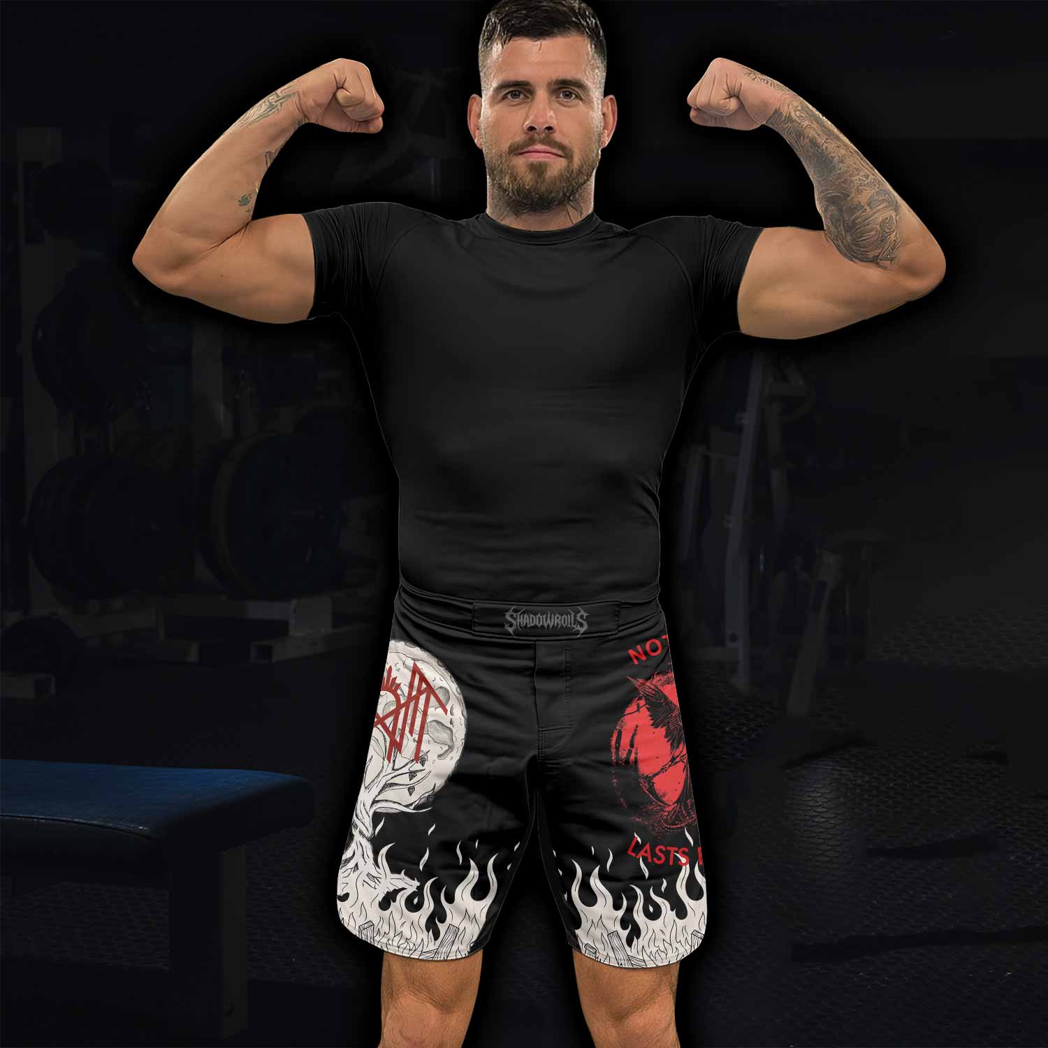 Nothing Lasts Forever Fight Shorts - lifestyle view