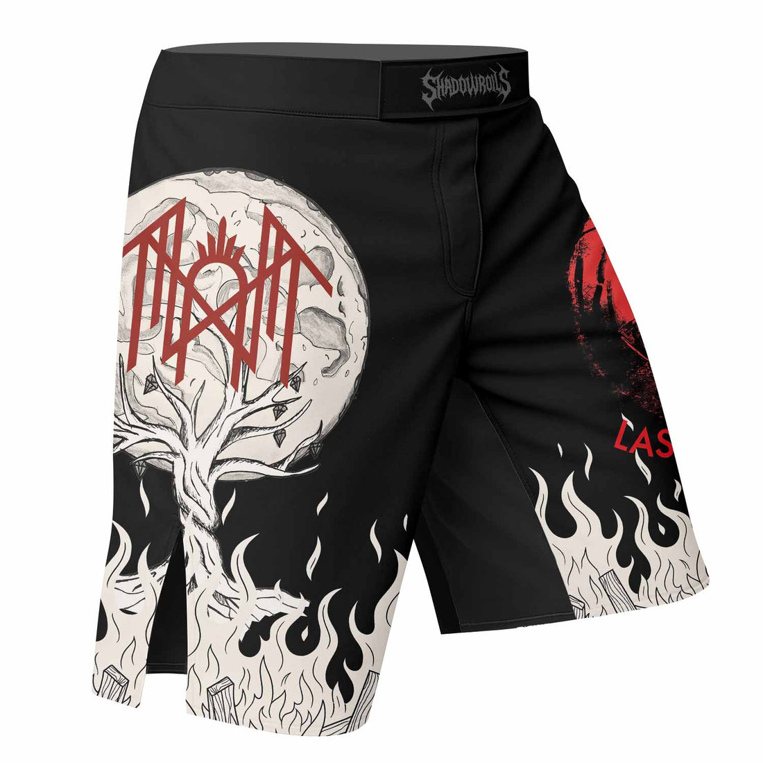 Nothing Lasts Forever Fight Shorts - right side mockup