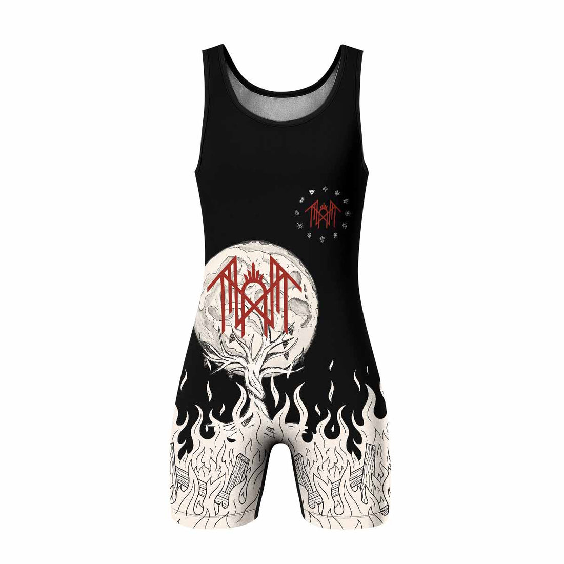 Nothing Lasts Forever Wrestling Singlet - front and back view