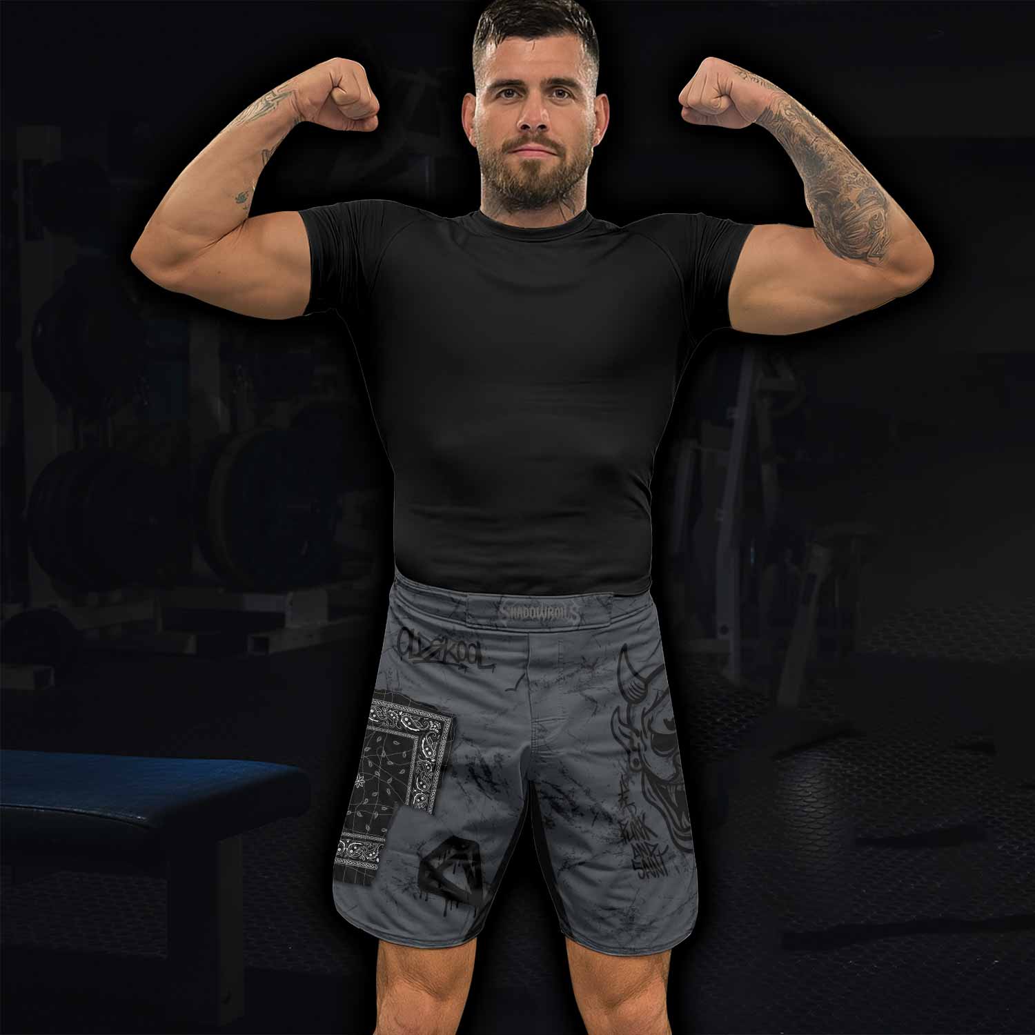Oni Graffiti Fight Shorts - lifestyle view