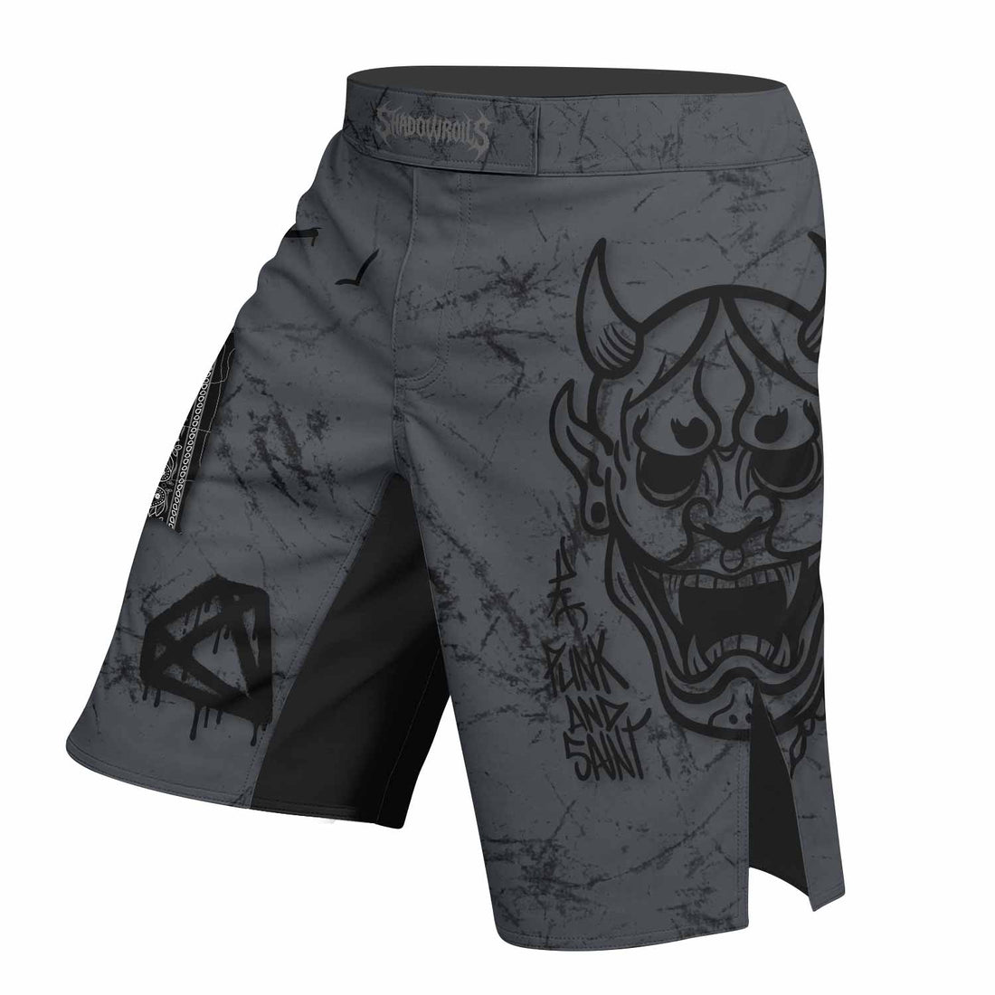 Oni Graffiti Fight Shorts - right side mockup